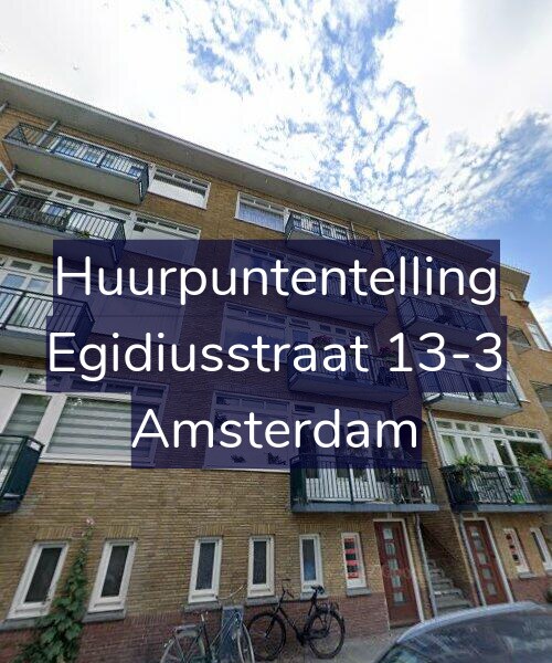 Foto gevel Huurpuntentelling voor Egidiusstraat 13-3, Amsterdam