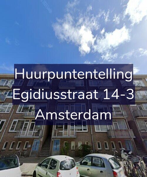 Foto gevel Huurpuntentelling voor Egidiusstraat 14-3, Amsterdam