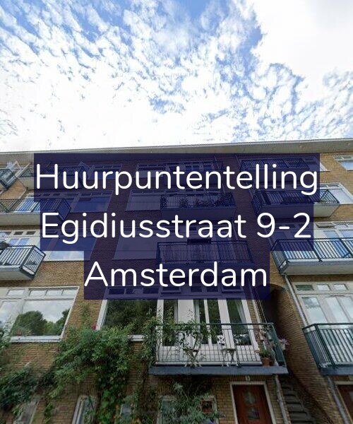 Foto gevel Huurpuntentelling voor Egidiusstraat 9-2, Amsterdam