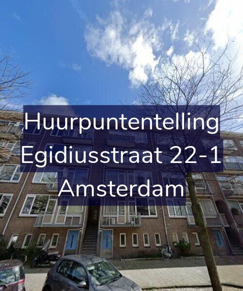 Foto gevel Huurpuntentelling voor Egidiusstraat 22-1, Amsterdam