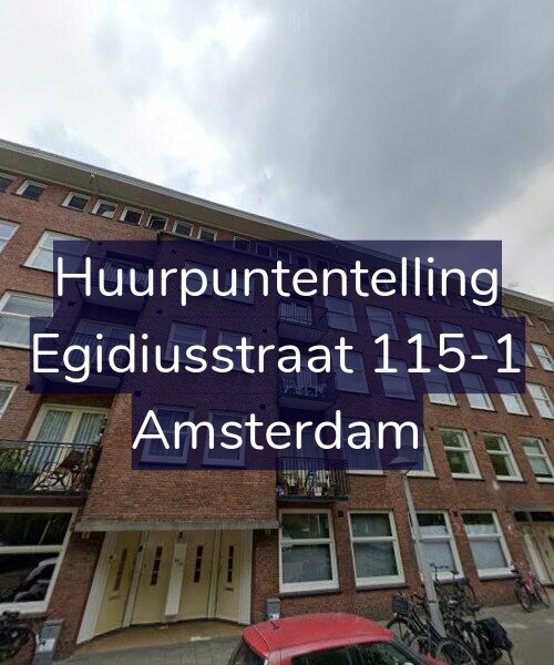 Foto gevel Huurpuntentelling voor Egidiusstraat 115-1, Amsterdam