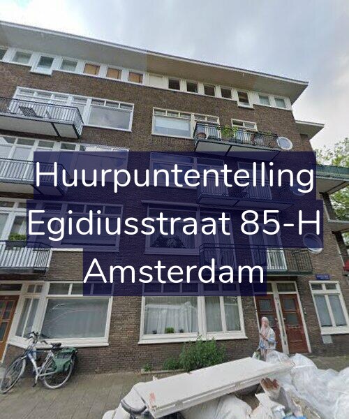 Foto gevel Huurpuntentelling voor Egidiusstraat 85-H, Amsterdam