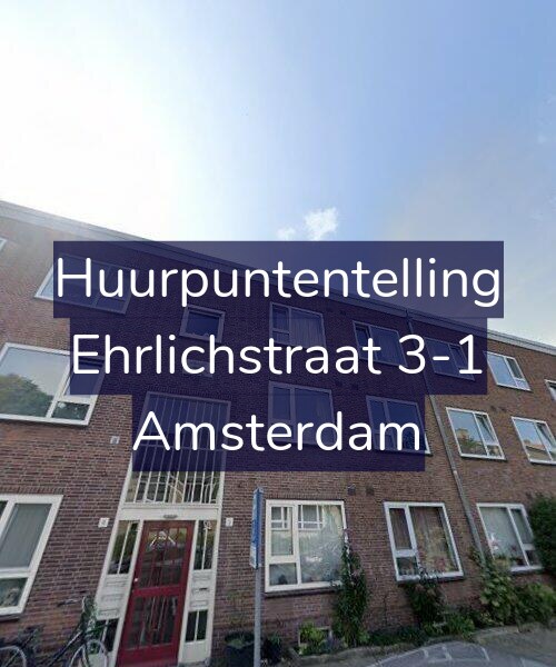 Foto gevel Huurpuntentelling voor Ehrlichstraat 3-1, Amsterdam