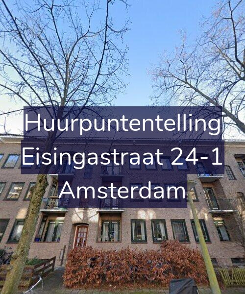 Foto gevel Huurpuntentelling voor Eisingastraat 24-1, Amsterdam