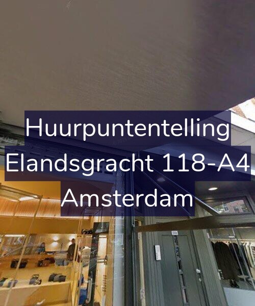 Foto gevel Huurpuntentelling voor Elandsgracht 118-A4, Amsterdam