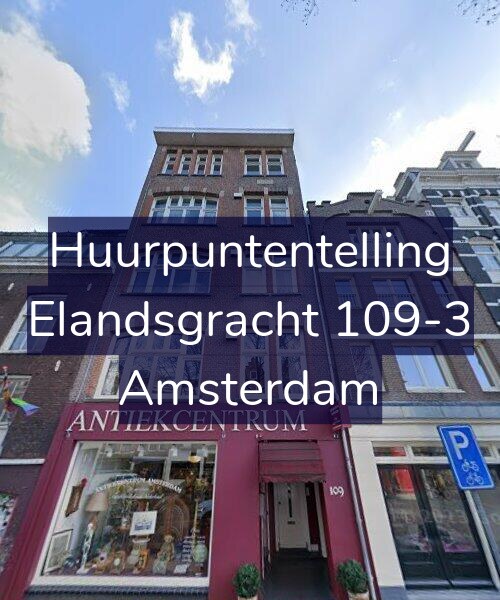 Foto gevel Huurpuntentelling voor Elandsgracht 109-3, Amsterdam