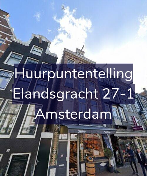 Foto gevel Huurpuntentelling voor Elandsgracht 27-1, Amsterdam