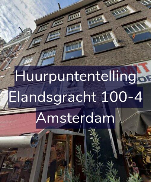 Foto gevel Huurpuntentelling voor Elandsgracht 100-4, Amsterdam