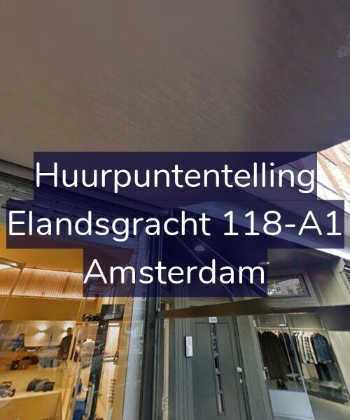 Foto gevel Huurpuntentelling voor Elandsgracht 118-A1, Amsterdam