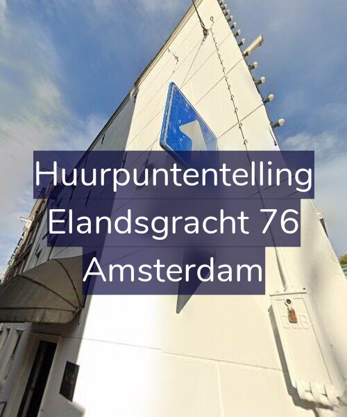 Foto gevel Huurpuntentelling voor Elandsgracht 76, Amsterdam