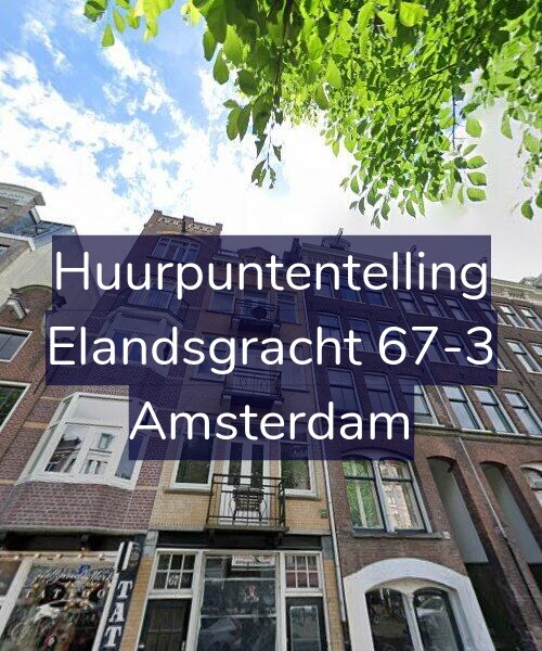 Foto gevel Huurpuntentelling voor Elandsgracht 67-3, Amsterdam