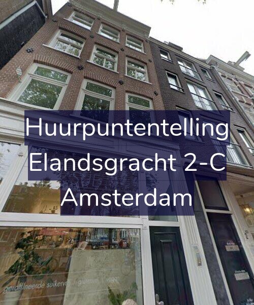 Foto gevel Huurpuntentelling voor Elandsgracht 2-C, Amsterdam