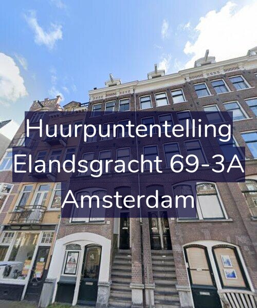 Foto gevel Huurpuntentelling voor Elandsgracht 69-3A, Amsterdam