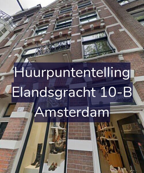 Foto gevel Huurpuntentelling voor Elandsgracht 10-B, Amsterdam