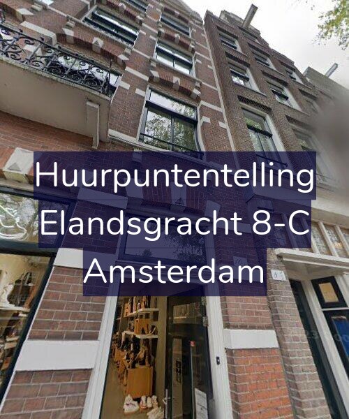 Foto gevel Huurpuntentelling voor Elandsgracht 8-C, Amsterdam