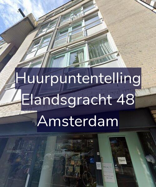 Foto gevel Huurpuntentelling voor Elandsgracht 48, Amsterdam