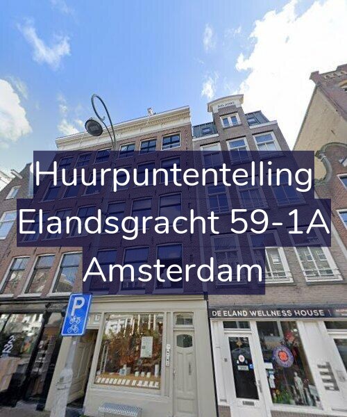 Foto gevel Huurpuntentelling voor Elandsgracht 59-1A, Amsterdam