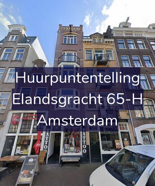Foto gevel Huurpuntentelling voor Elandsgracht 65-H, Amsterdam