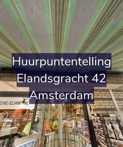 Foto gevel Huurpuntentelling voor Elandsgracht 42, Amsterdam