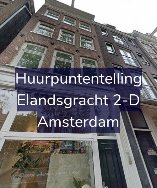 Foto gevel Huurpuntentelling voor Elandsgracht 2-D, Amsterdam