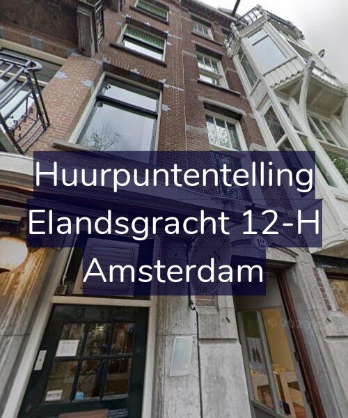 Foto gevel Huurpuntentelling voor Elandsgracht 12-H, Amsterdam