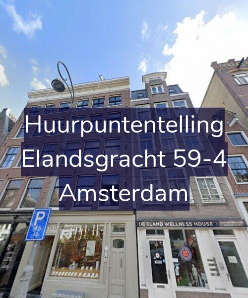 Foto gevel Huurpuntentelling voor Elandsgracht 59-4, Amsterdam