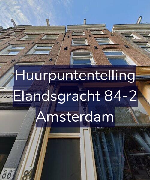 Foto gevel Huurpuntentelling voor Elandsgracht 84-2, Amsterdam