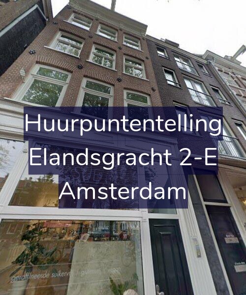 Foto gevel Huurpuntentelling voor Elandsgracht 2-E, Amsterdam
