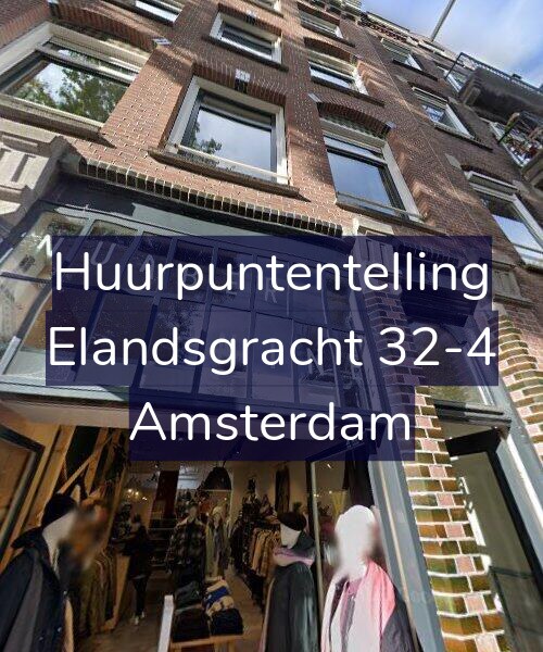 Foto gevel Huurpuntentelling voor Elandsgracht 32-4, Amsterdam