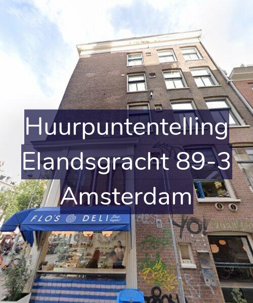 Foto gevel Huurpuntentelling voor Elandsgracht 89-3, Amsterdam