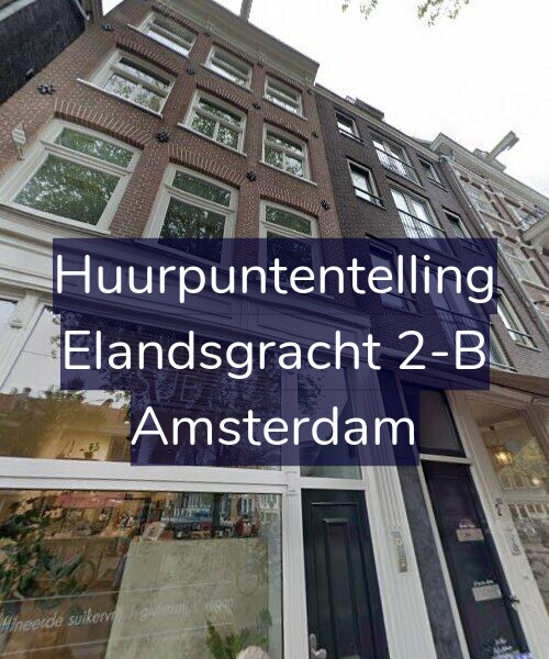 Foto gevel Huurpuntentelling voor Elandsgracht 2-B, Amsterdam