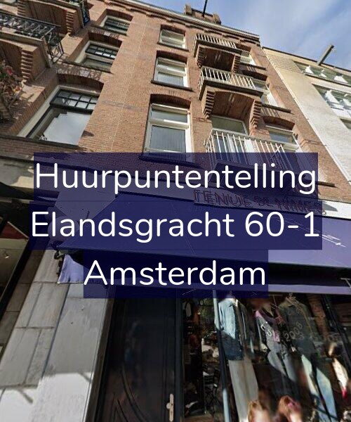 Foto gevel Huurpuntentelling voor Elandsgracht 60-1, Amsterdam