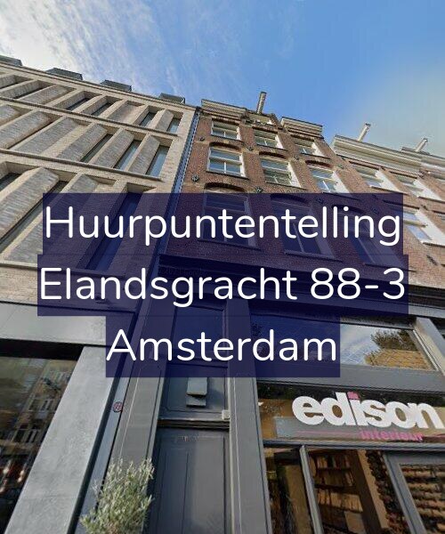 Foto gevel Huurpuntentelling voor Elandsgracht 88-3, Amsterdam