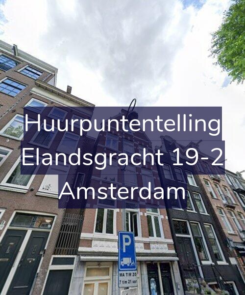 Foto gevel Huurpuntentelling voor Elandsgracht 19-2, Amsterdam