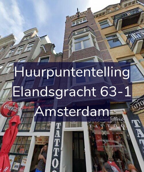 Foto gevel Huurpuntentelling voor Elandsgracht 63-1, Amsterdam