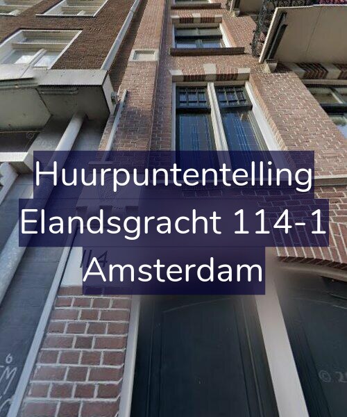 Foto gevel Huurpuntentelling voor Elandsgracht 114-1, Amsterdam