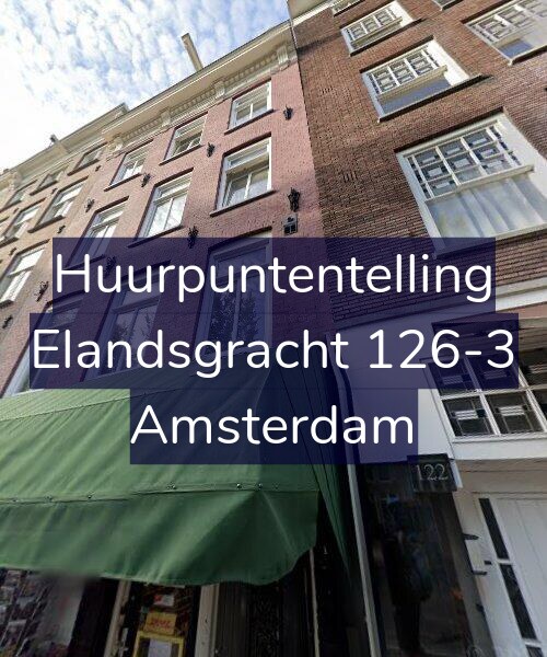 Foto gevel Huurpuntentelling voor Elandsgracht 126-3, Amsterdam
