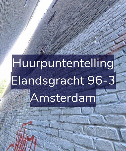 Foto gevel Huurpuntentelling voor Elandsgracht 96-3, Amsterdam