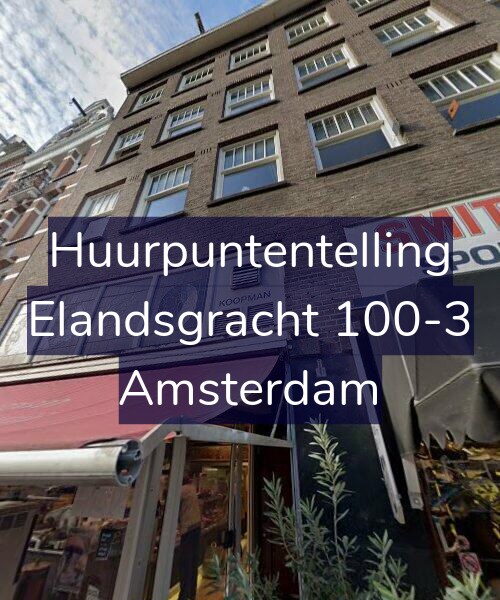 Foto gevel Huurpuntentelling voor Elandsgracht 100-3, Amsterdam
