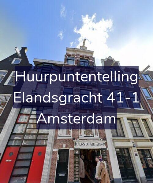 Foto gevel Huurpuntentelling voor Elandsgracht 41-1, Amsterdam
