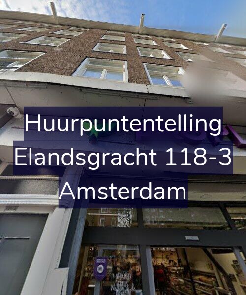 Foto gevel Huurpuntentelling voor Elandsgracht 118-3, Amsterdam