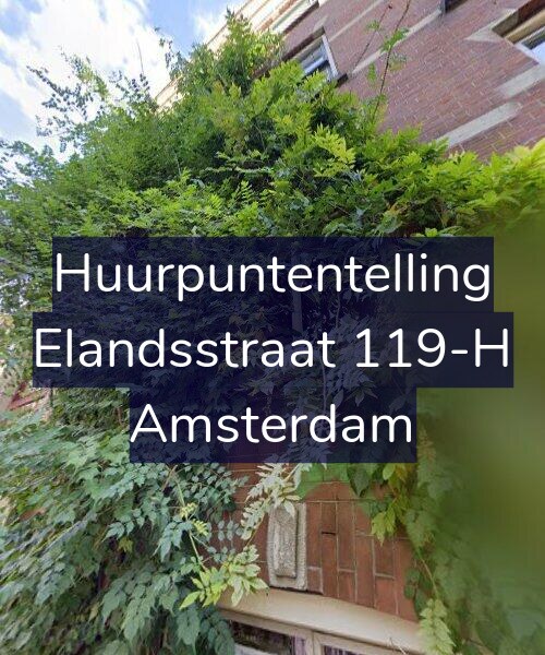 Foto gevel Huurpuntentelling voor Elandsstraat 119-H, Amsterdam
