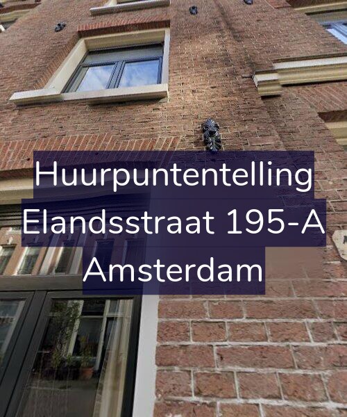 Foto gevel Huurpuntentelling voor Elandsstraat 195-A, Amsterdam