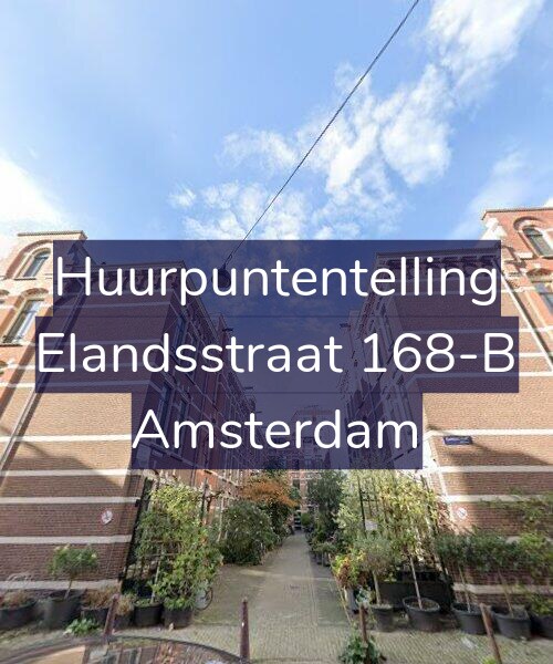Foto gevel Huurpuntentelling voor Elandsstraat 168-B, Amsterdam