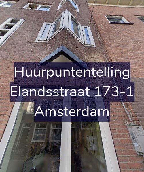 Foto gevel Huurpuntentelling voor Elandsstraat 173-1, Amsterdam