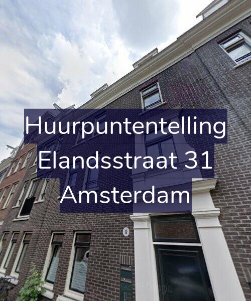 Foto gevel Huurpuntentelling voor Elandsstraat 31, Amsterdam
