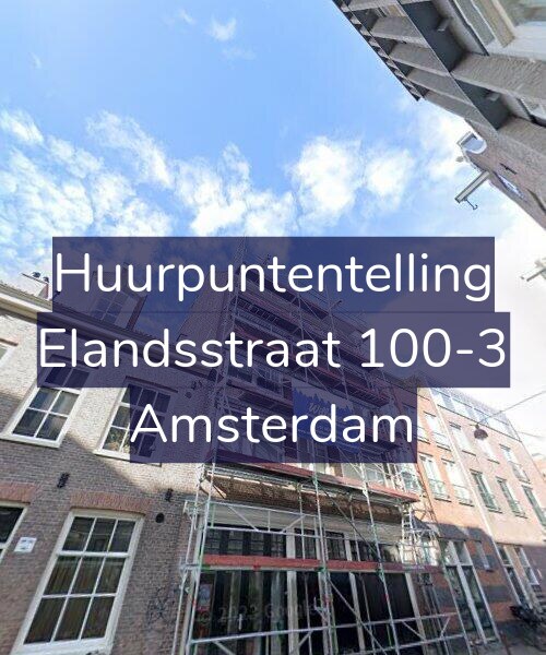 Foto gevel Huurpuntentelling voor Elandsstraat 100-3, Amsterdam
