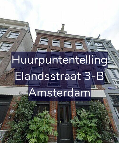 Foto gevel Huurpuntentelling voor Elandsstraat 3-B, Amsterdam