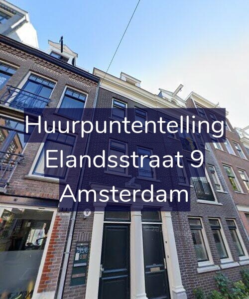 Foto gevel Huurpuntentelling voor Elandsstraat 9, Amsterdam