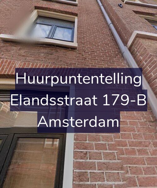 Foto gevel Huurpuntentelling voor Elandsstraat 179-B, Amsterdam
